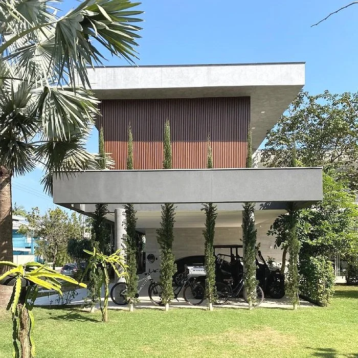 Fachada de Casas em Caragua.