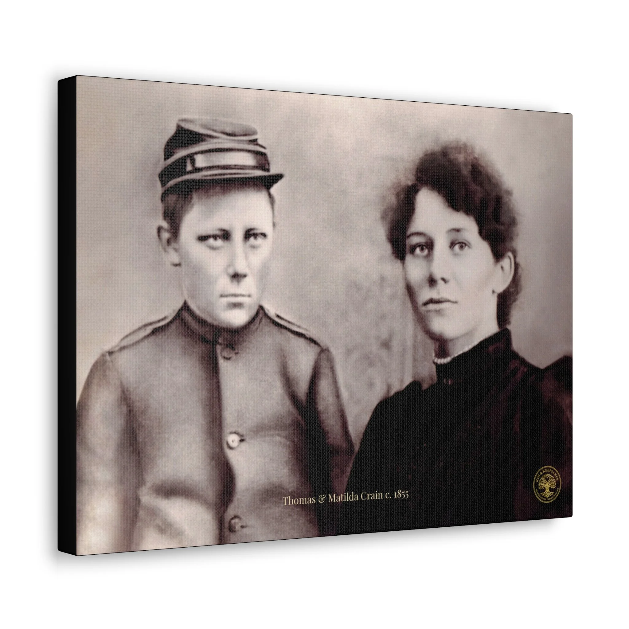 Canvas Wall Art - Thomas and Matilda Crain of Kilskeery
