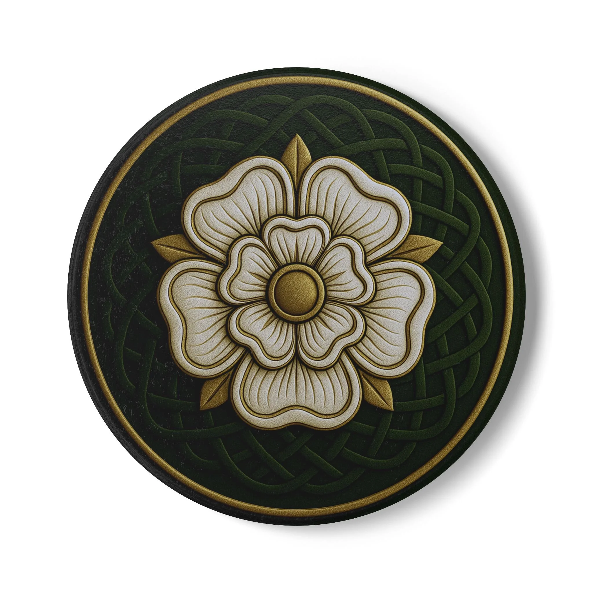 Ceramic Coaster Keepsake (1) - Irish Celtic Rose