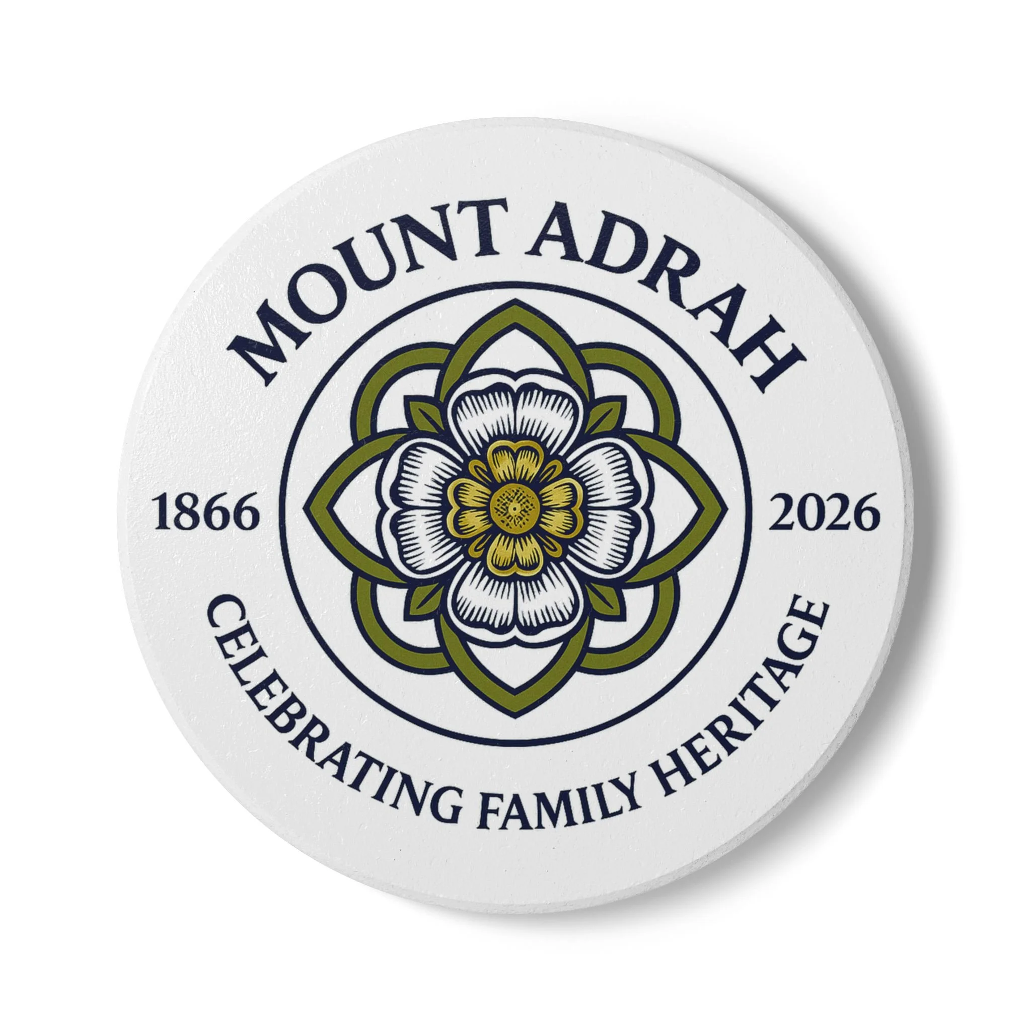 Ceramic Coaster Keepsake  (1) - Mount Adrah Celebrating Heritage