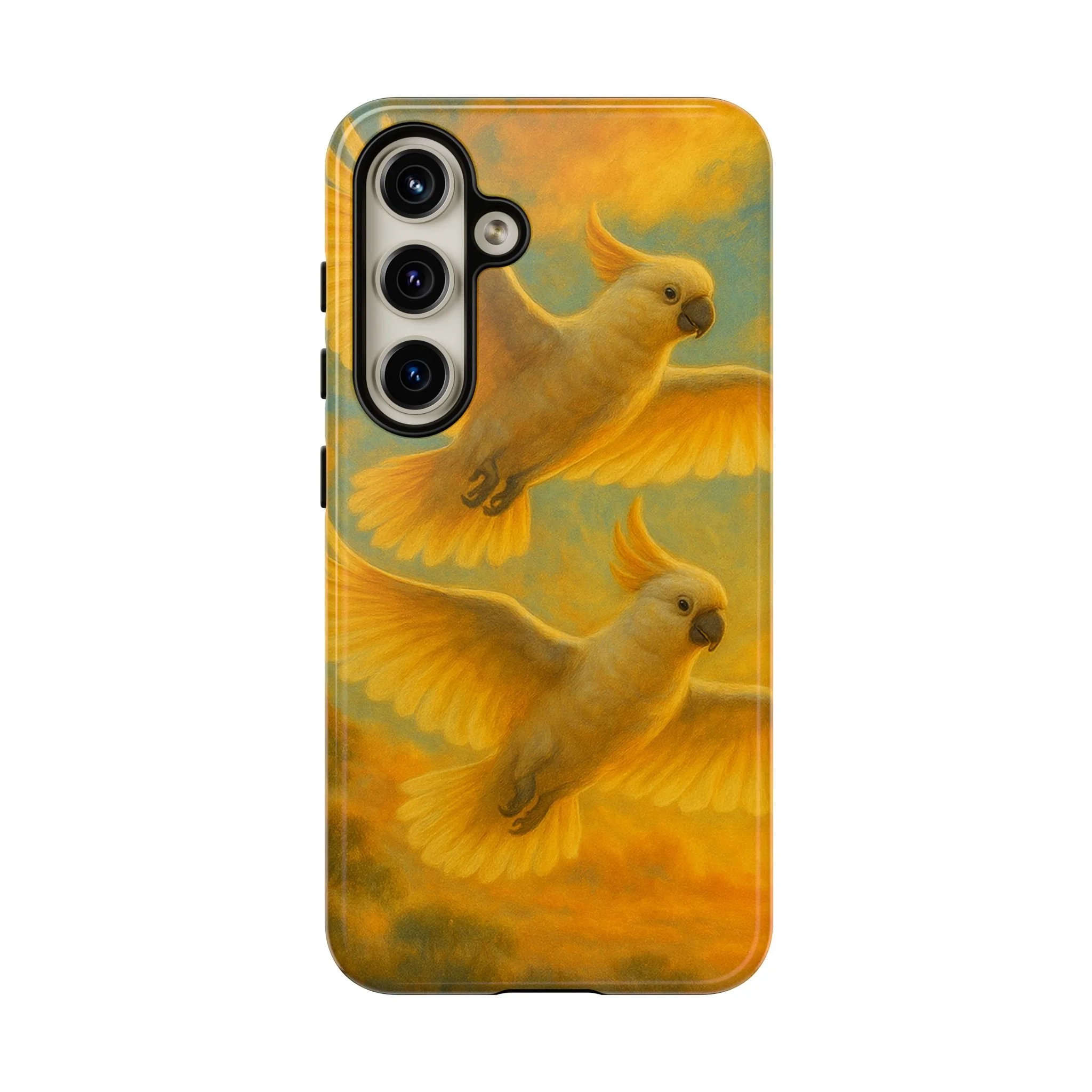 Phone Tough Protective Case - Australian Cockatoos in Flight, Wild Kin Series