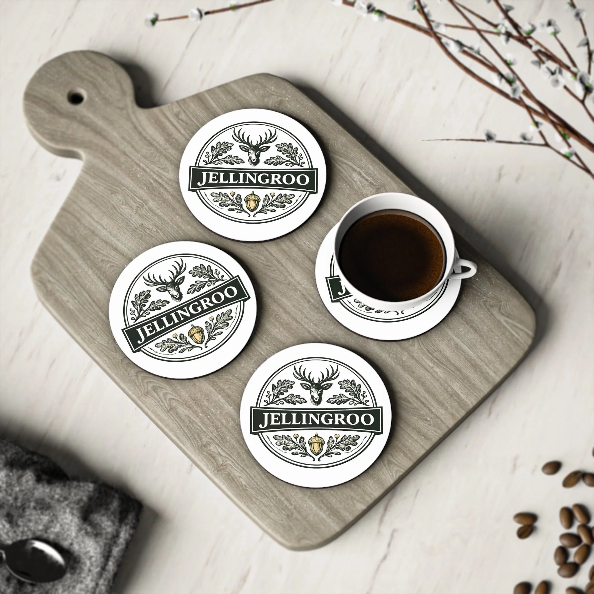 Whiticker's Jellingroo Drink Coaster Set