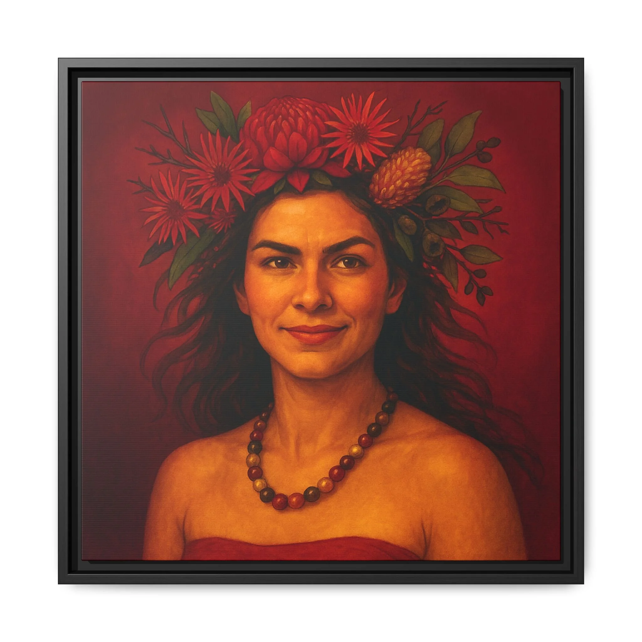 Runa, Spirit of the Desert, Framed Art Print - Spirit of Australian Women, Wild Kin Series