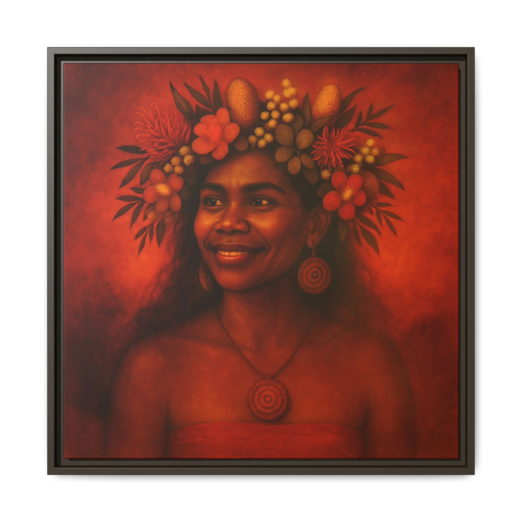 Alinta, Spirit of Arnhem Land, Framed Art Print - Spirit of Australian Women, Wild Kin Series