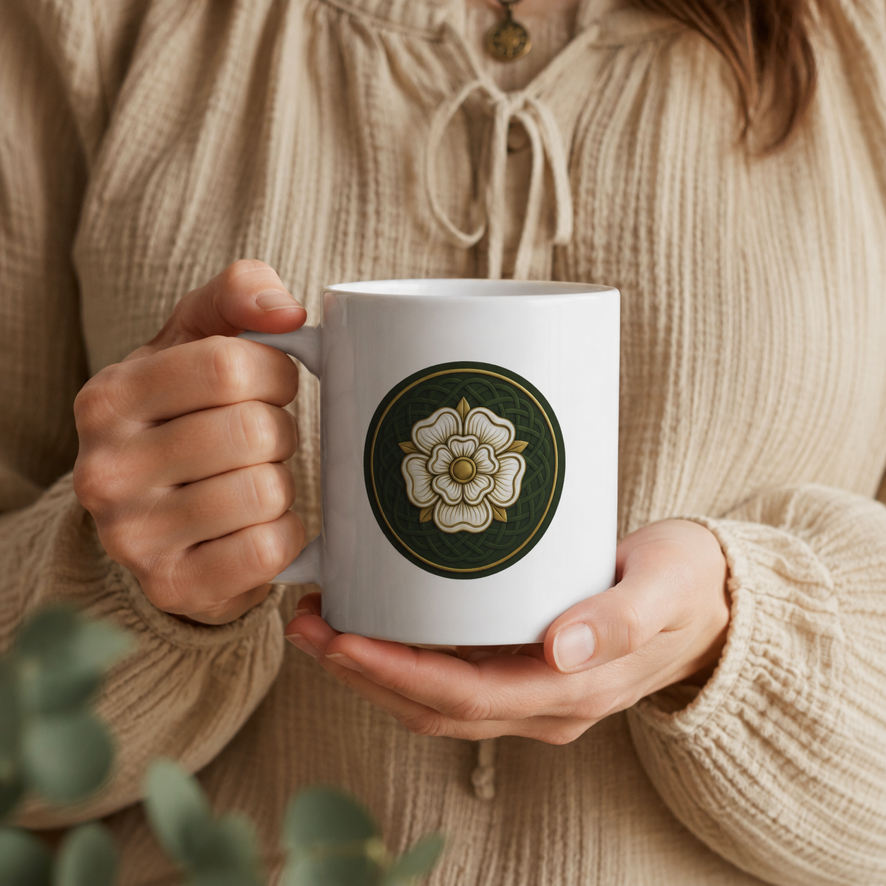 Irish Celtic Rose Celebration Coffee Mug