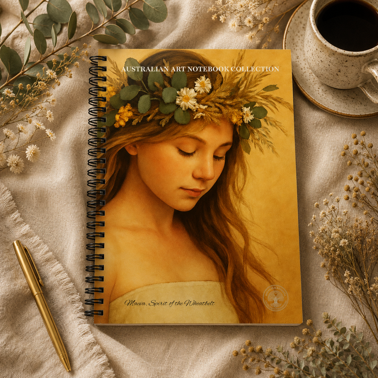 Maevan, Spirit of the Wheatbelt, Australian Notebook Collection - Spirit of Australian Women, Wild Kin Series