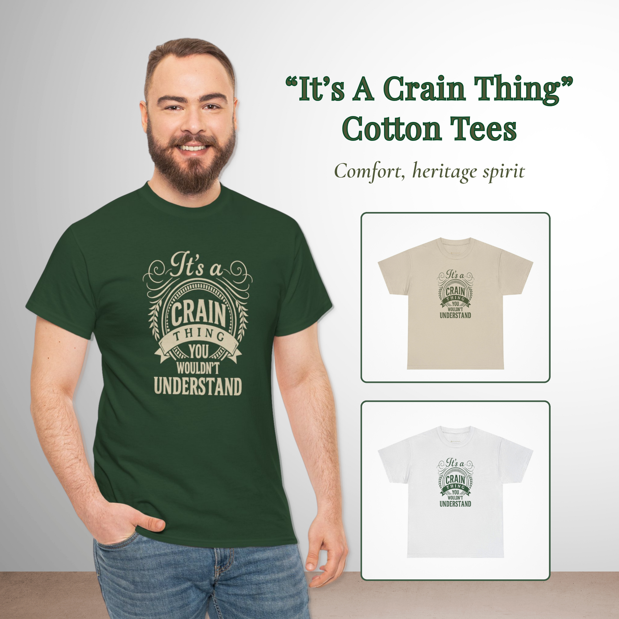 “It’s a Crain Thing” – Adults Heavy Cotton Tee