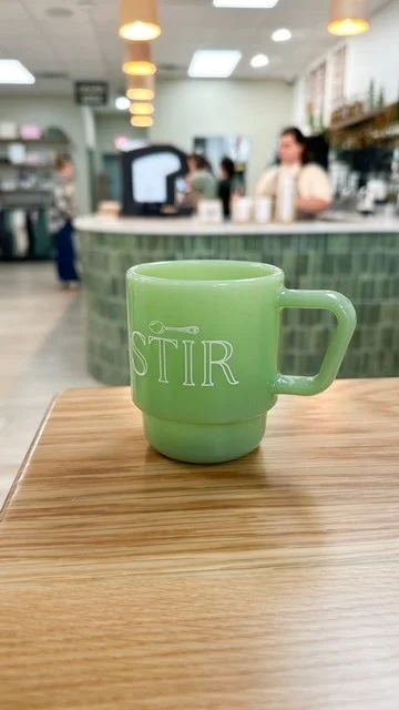 Jade Milk Glass Coffee Cup