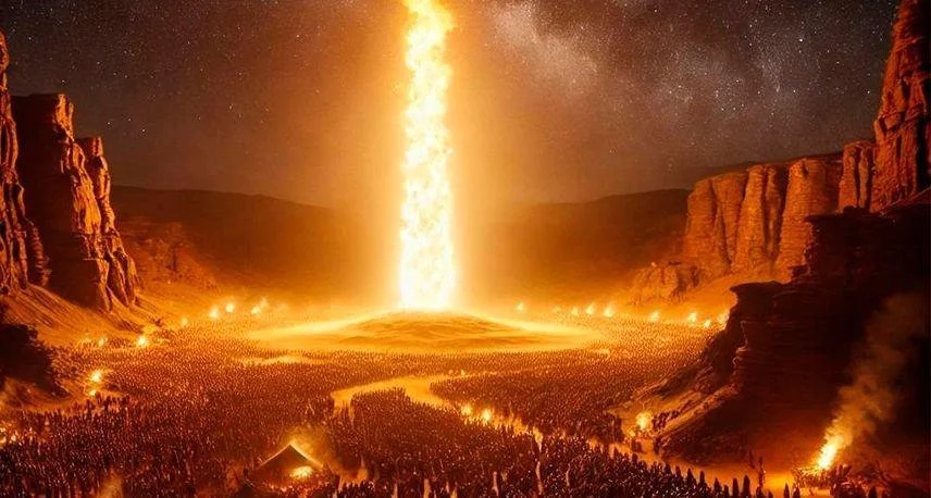 Meditazione con Shiva manifestato come Lingam di fuoco.