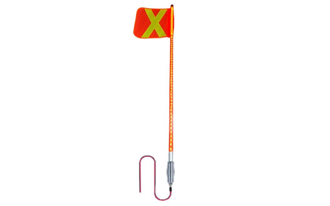 4′ Safety Whip with Internally Lit Pole - NSB-WI4A