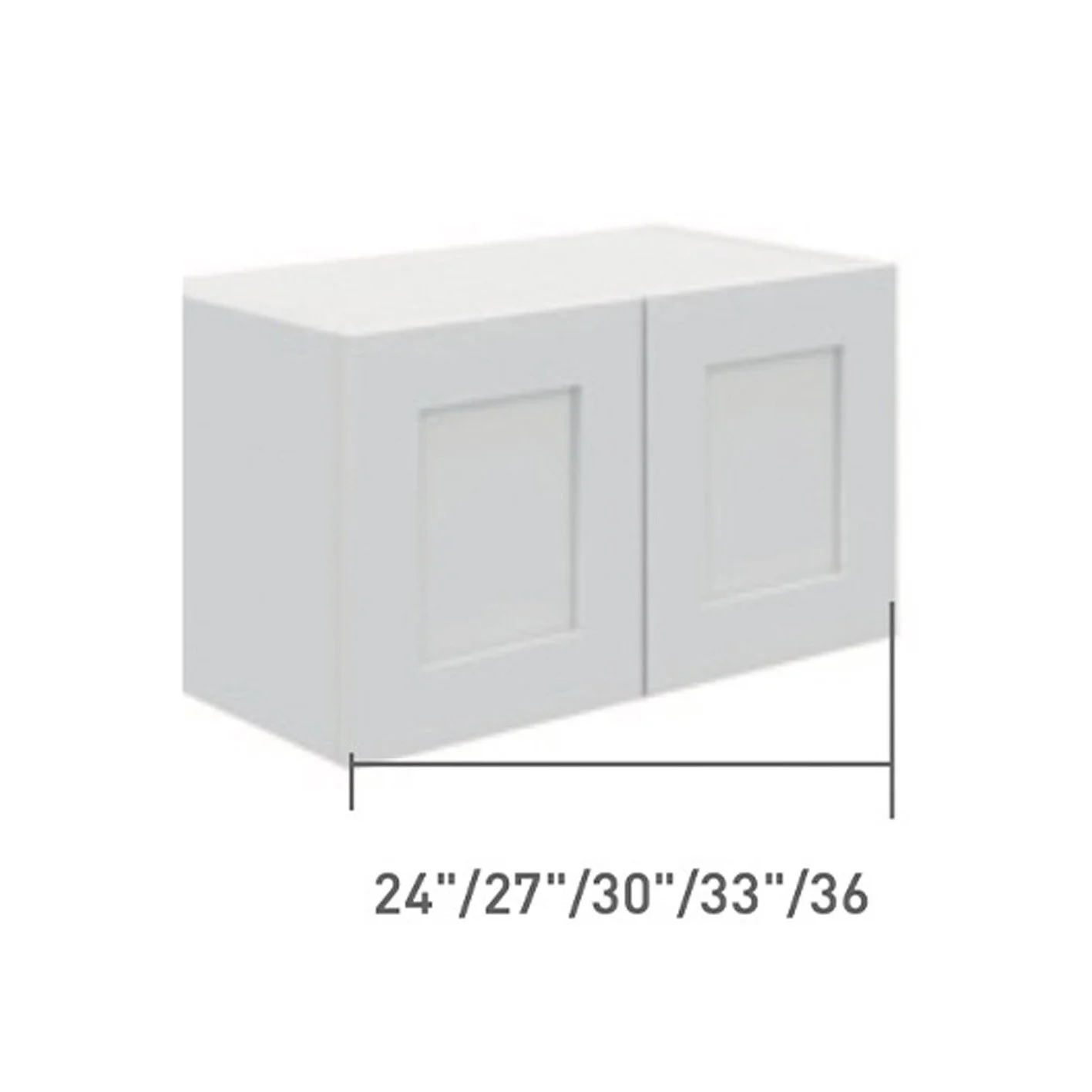 Kitchen Wall Short Cabinet - H18" & H21" Double Door