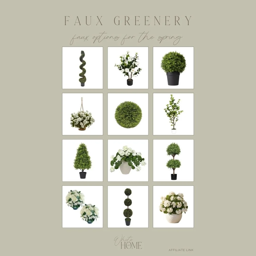 Spring Faux Greenery