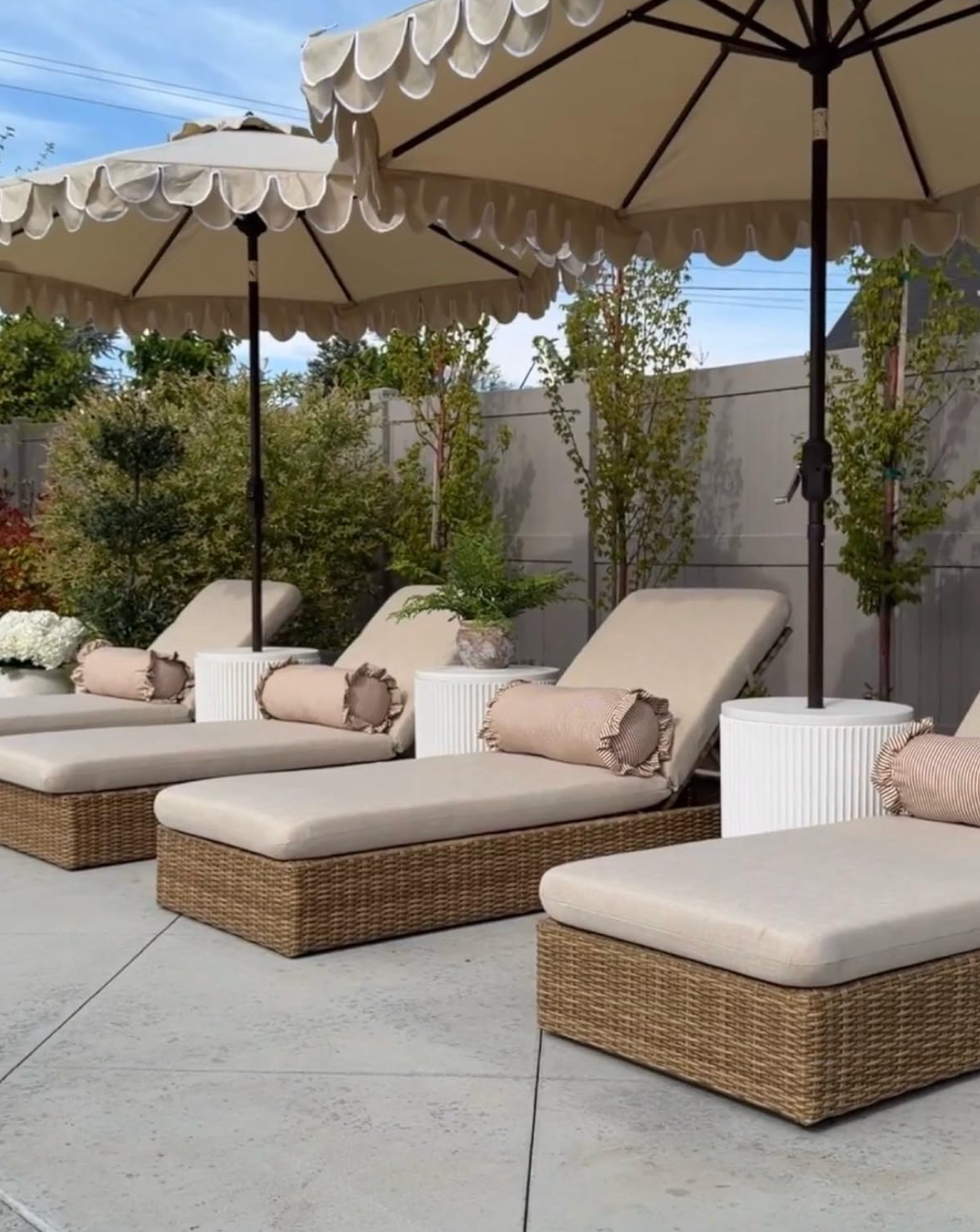 Woven Outdoor Loungers