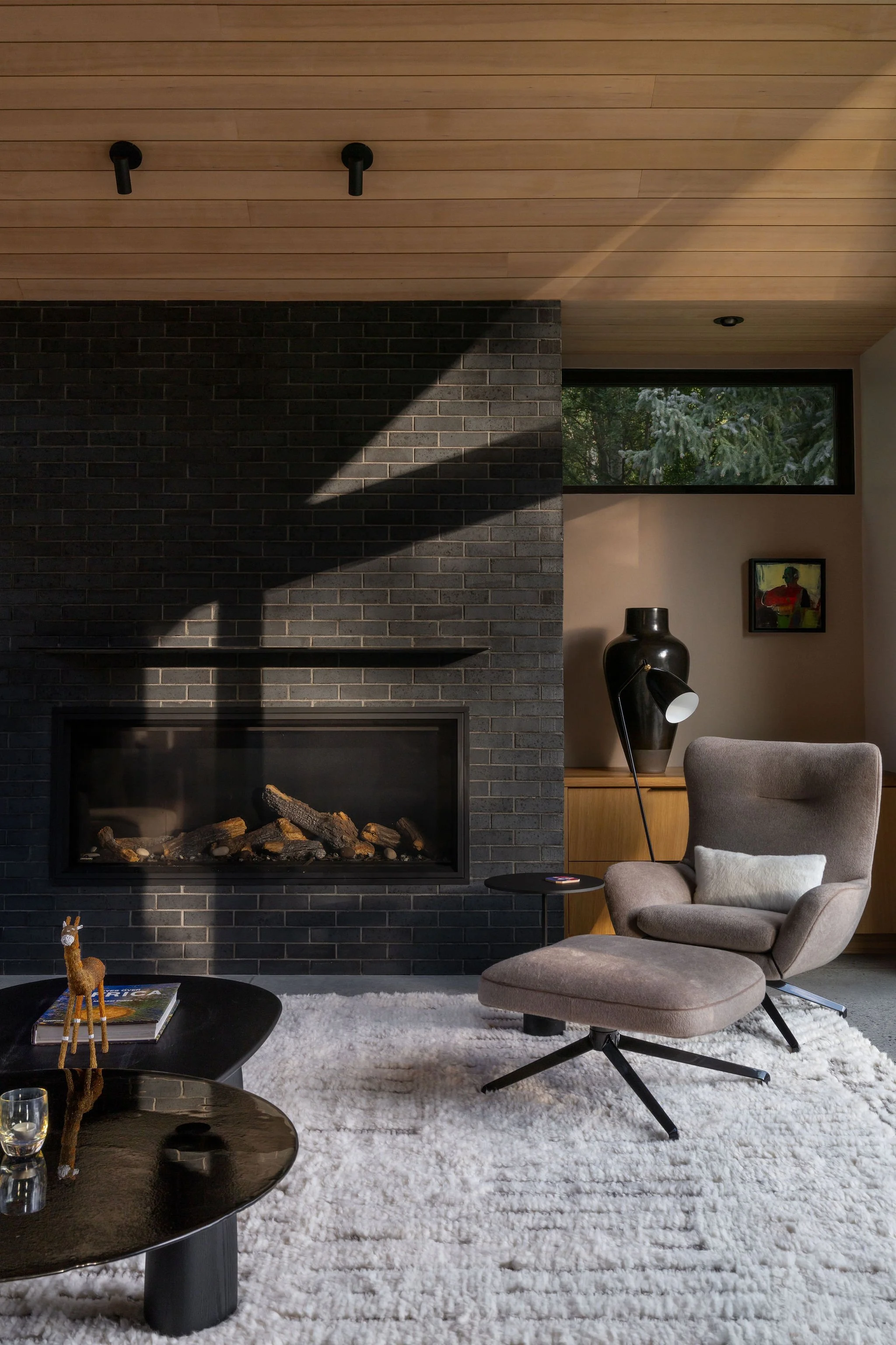 warm modern living room
