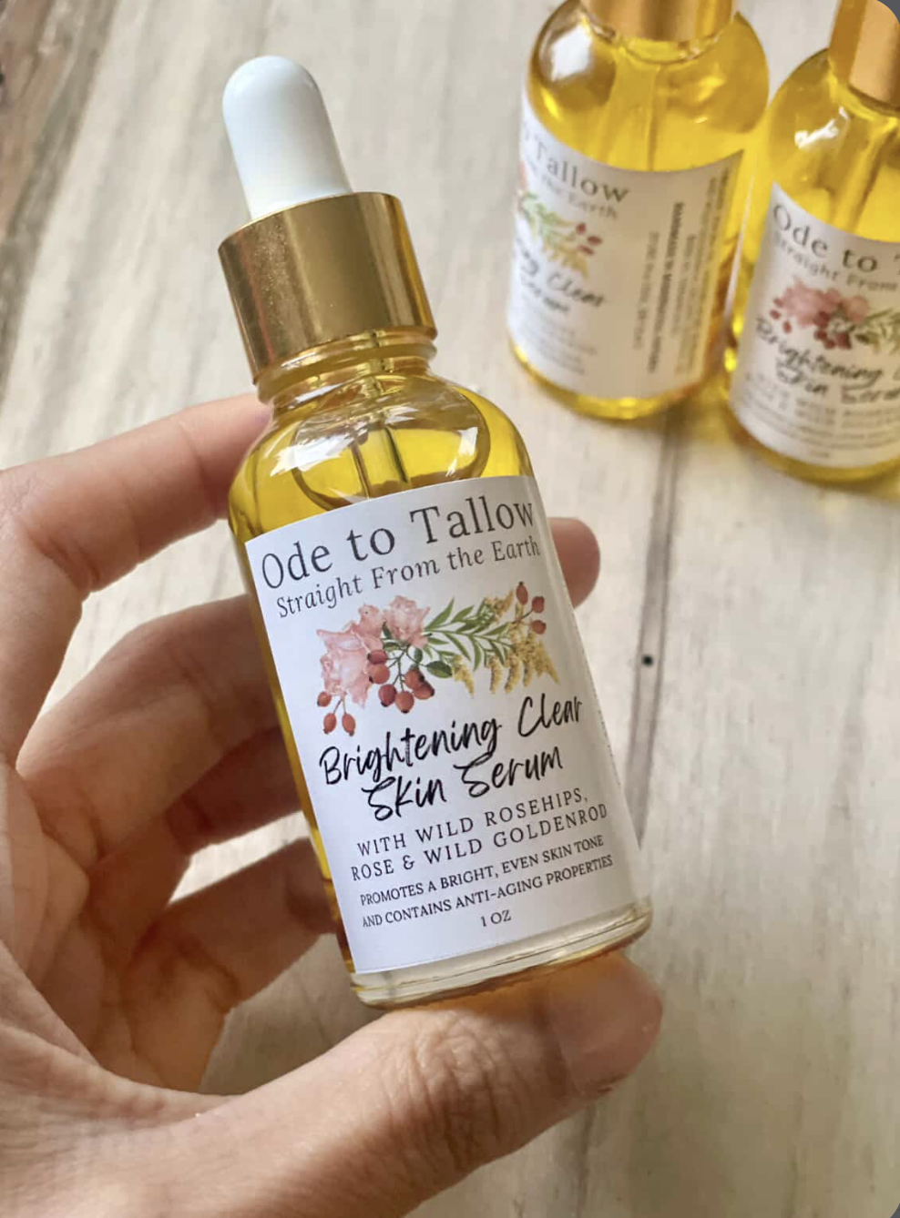Brightening Clear Skin Serum with Natural Botanics | Promotes a Bright, Even Skin Tone