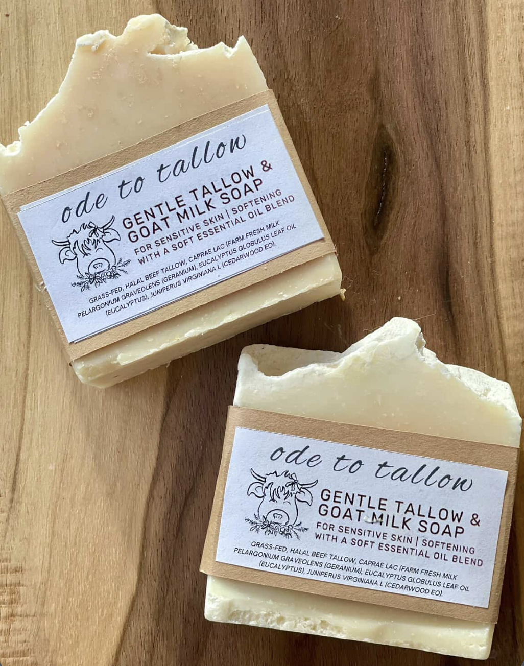 Gentle Tallow and Goat Milk Soap in 100% Tallow Base