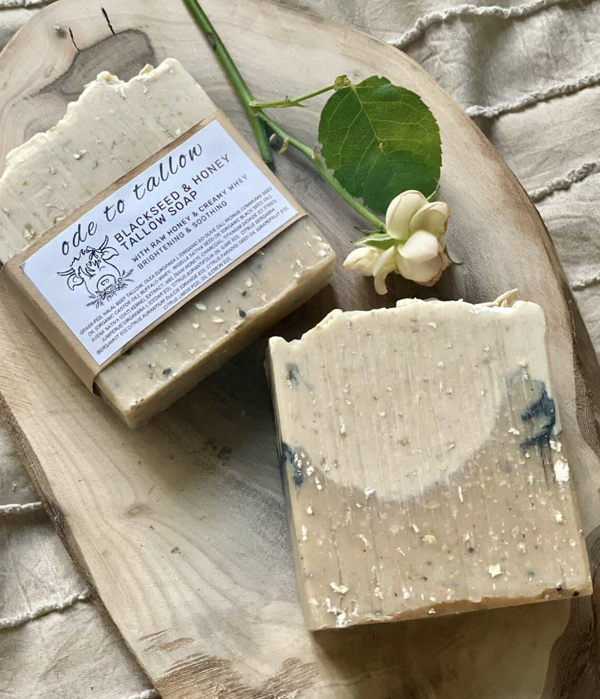 Blackseed & Honey Tallow Soap | With Halal & Grass-fed Beef Tallow