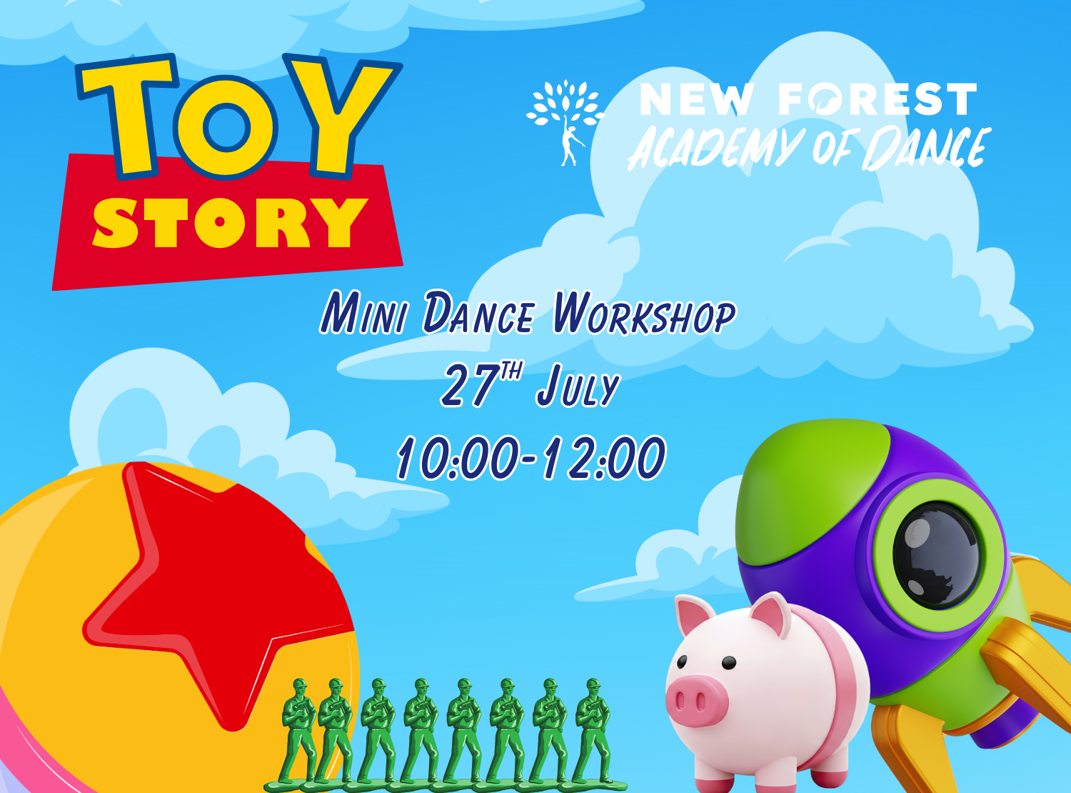Toy Story Dance Workshop Graphic