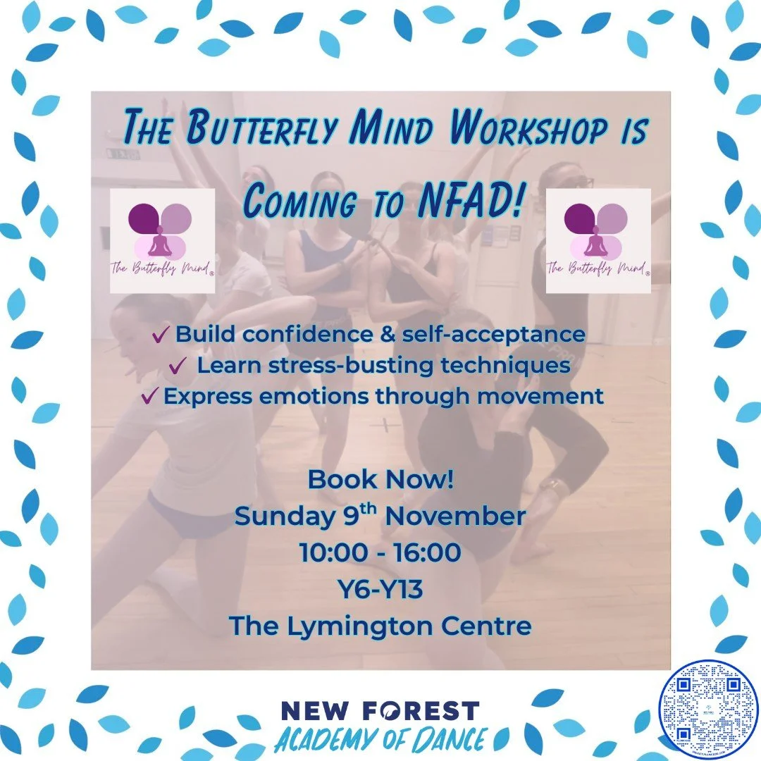 Just 6 weeks to go until @the.butterflymind Workshop lands at NFAD &ndash; and trust us, you don&rsquo;t want your student to miss this!💙

Led by mindset coach Kim Rogers, this one-day workshop is packed with confidence-building, anxiety-busting, an