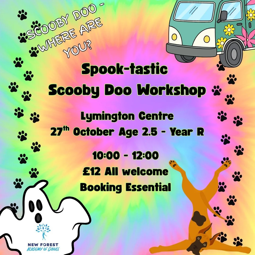 Spooky season is here!

We can't wait to welcome you all to our half term workshops!

🐾27th Oct | 10:00-12:00 | Scooby Doo Mini workshop - Age 2.5-YR
🦇28th Oct | 09:00 - 15:30 | K-Pop Demon Hunters workshop - YR-Y6 
👻29th Oct | 09:00 - 15:30 | K-P