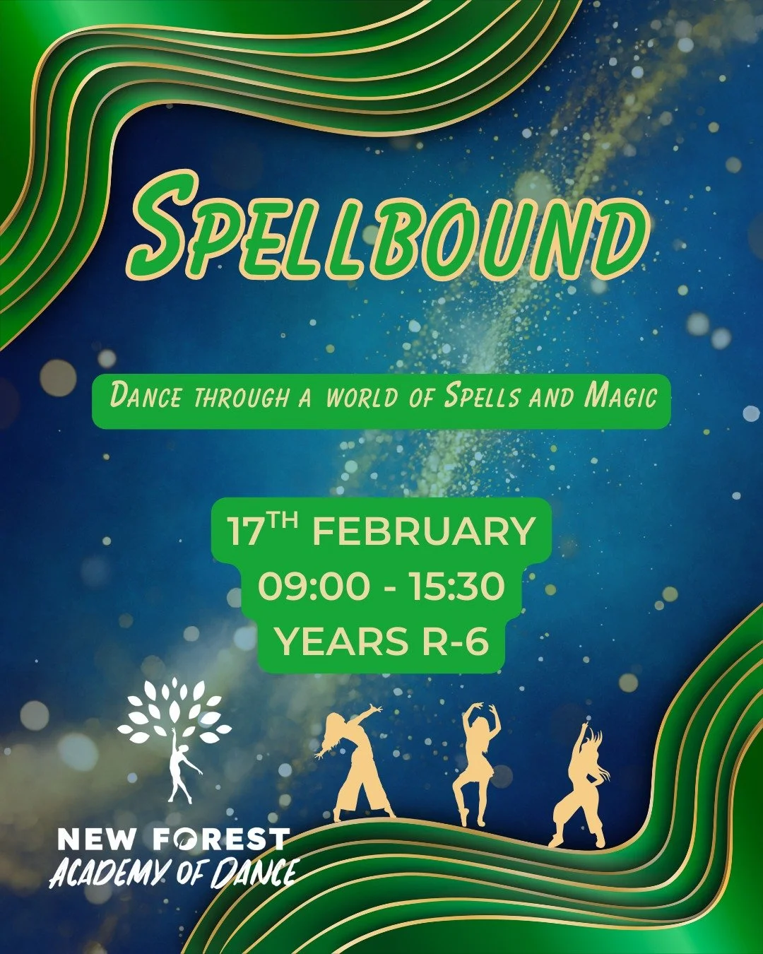 💙 Spellbound &ndash; a magical dance day

Spellbound is a creative, inclusive workshop where children can enjoy a magical day of dance, imagination and storytelling in a supportive environment.

The day includes:
&bull; Creative dance and themed cho