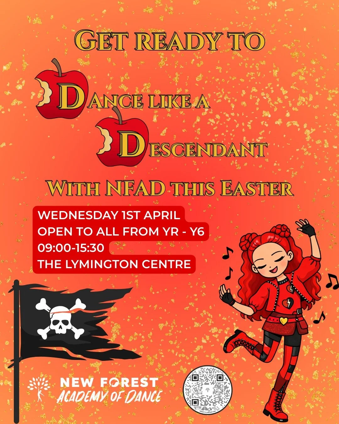 Ready to unleash your inner villain? 💙

Our Descendants Dance Workshop is back this Easter for Years R&ndash;6.

📅 Wednesday 1st April
⏰ 09:00&ndash;15:30
📍 The Lymington Centre

Bold choreography, big performance energy and a day packed with crea