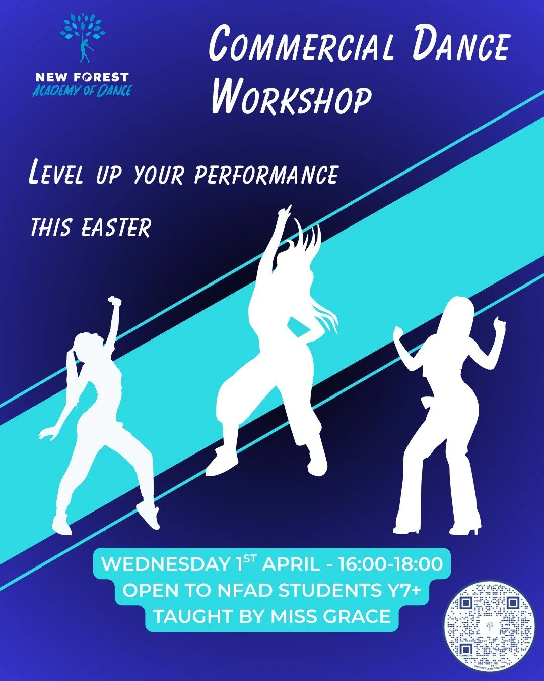 Secondary school dancers &mdash; this one&rsquo;s for you 💙

Our Commercial Dance Workshop is designed for Years 7&ndash;12.

📅 Wednesday 1st April
⏰ 16:00&ndash;18:00
📍 The Lymington Centre

Sharpen your performance, train hard and level up your 