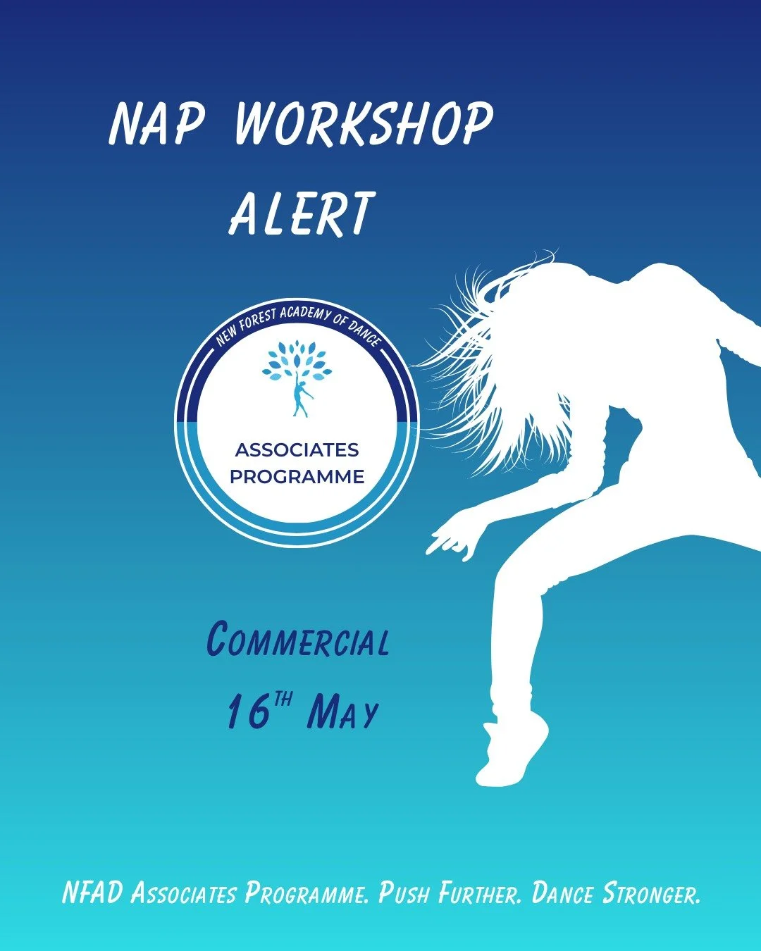 Enjoyed today's NAP workshop? You don't have to wait long for the next one!

NAP Commercial is taking place next month

- Saturday 16th May
- 13:00-15:00
- The Wellington Room, The Lymington Centre
- Open to all NFAD Students from Y7-Y13
- &pound;15
