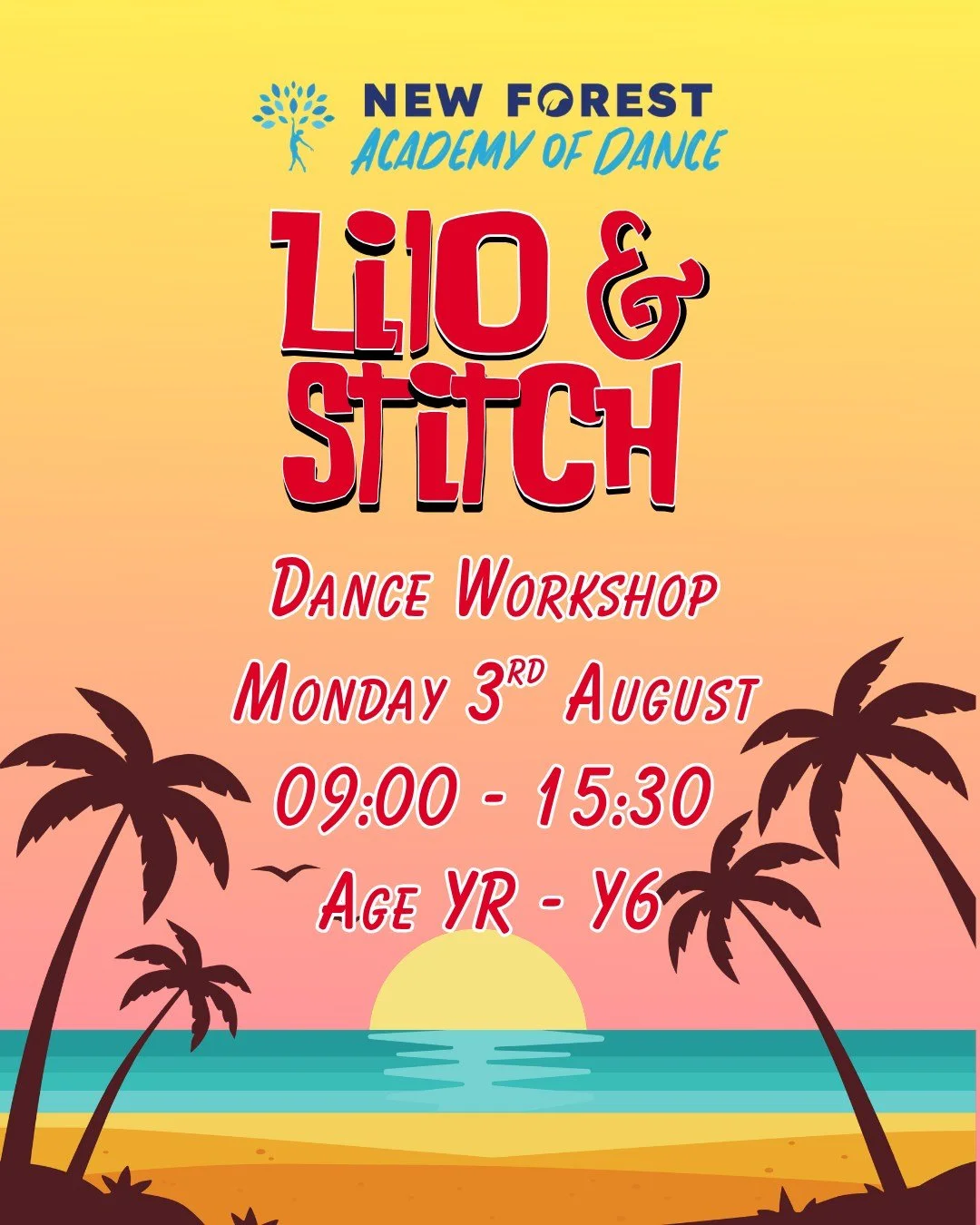 Entertain the kids this summer on our wonderful week of workshops!💙

We have a fantastic line up of fun and dance at the Lymington Centre this summer for kids from YR - Y6.

🌴Monday 3rd August: Lilo &amp; Stitch
🐚Tuesday 4th August: Moana
⚡Wednesd