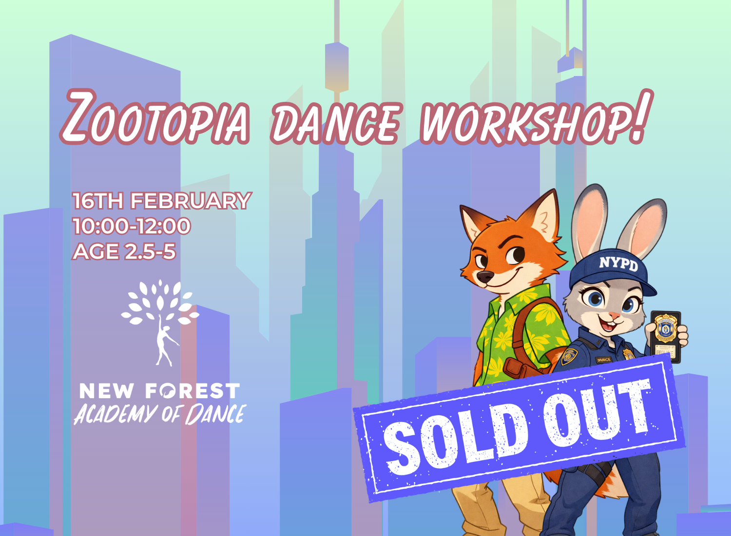 Zootopia Workshop Graphic