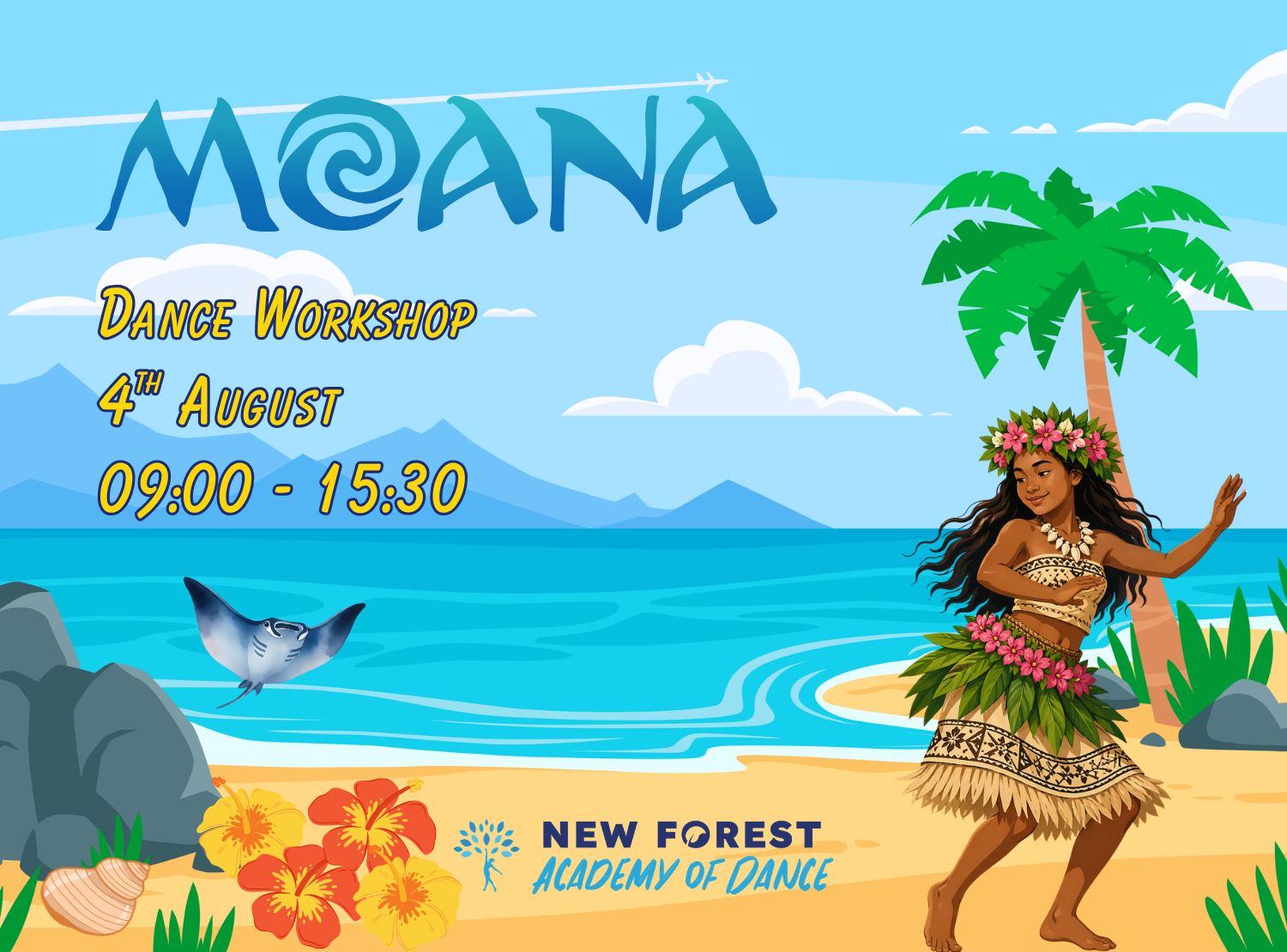 Moana Dance Workshop Graphic