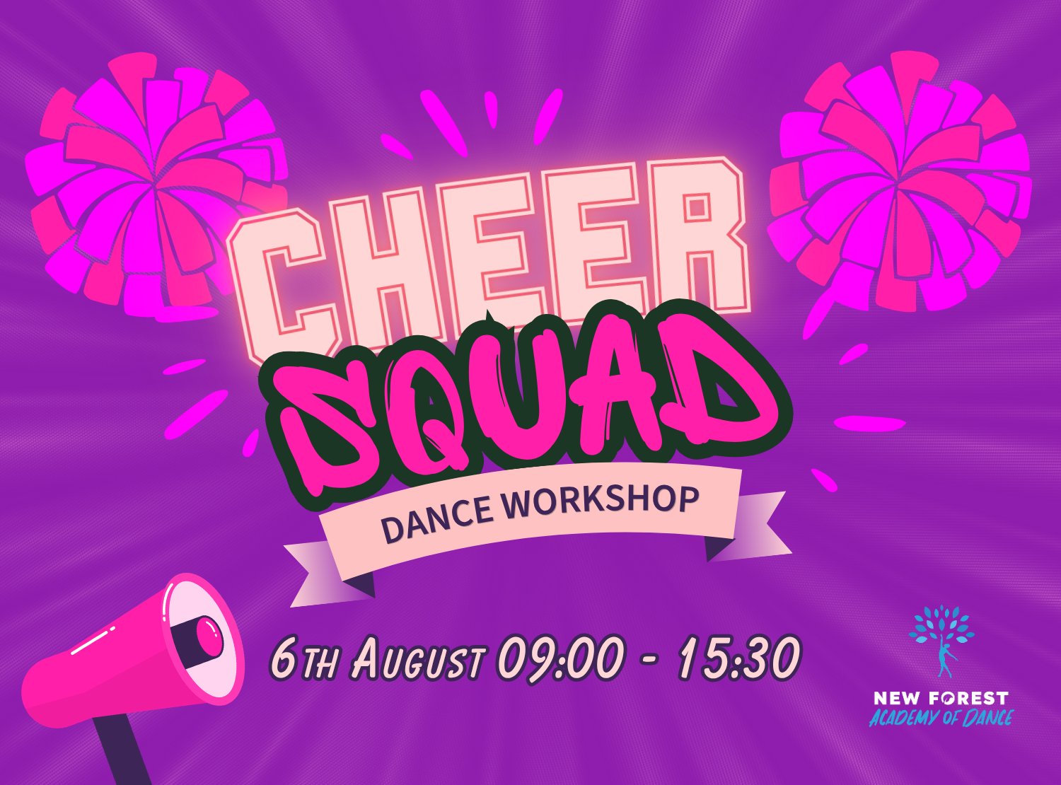 Cheer Squad Dance Workshop Graphic