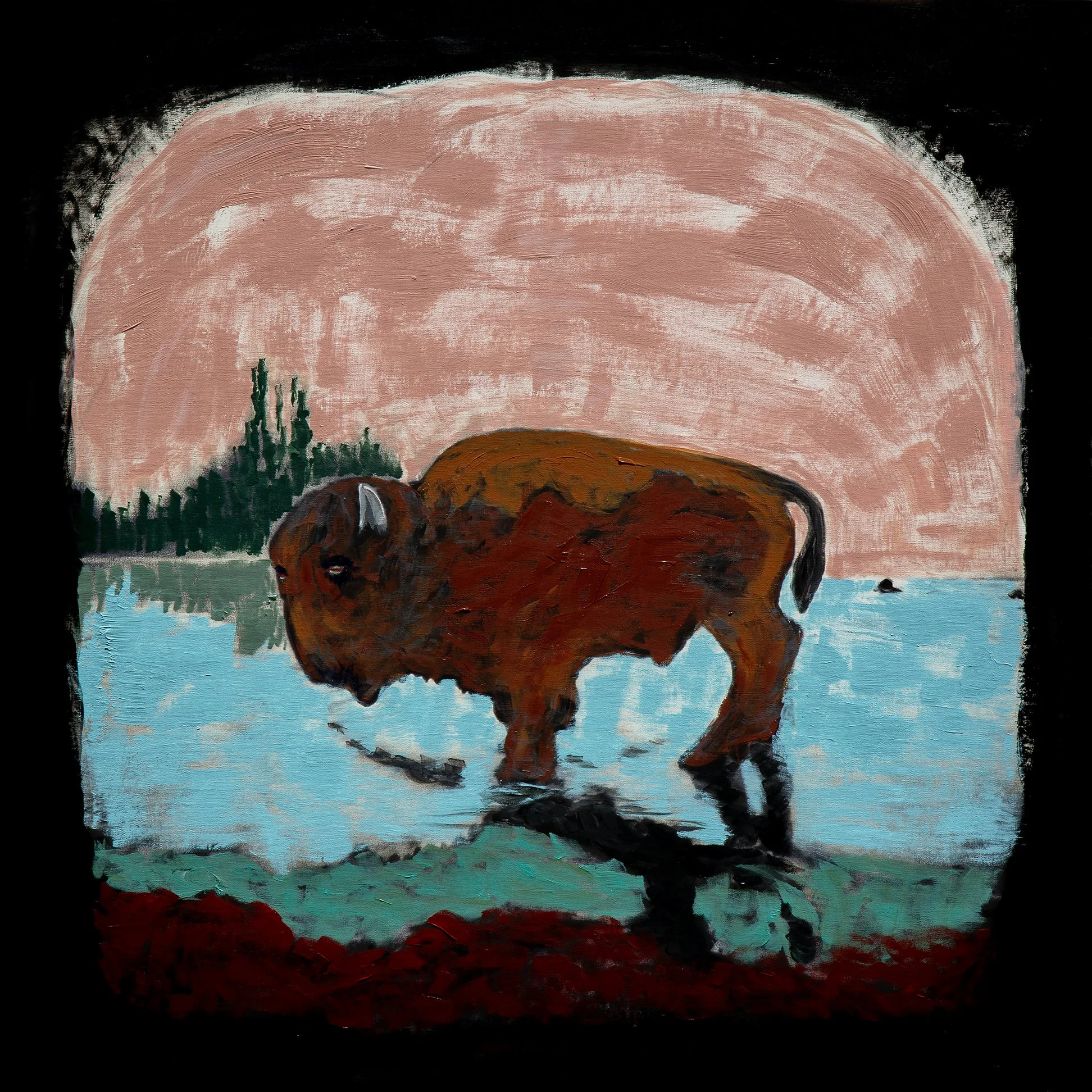 Bison, 2025 (41"x41")
