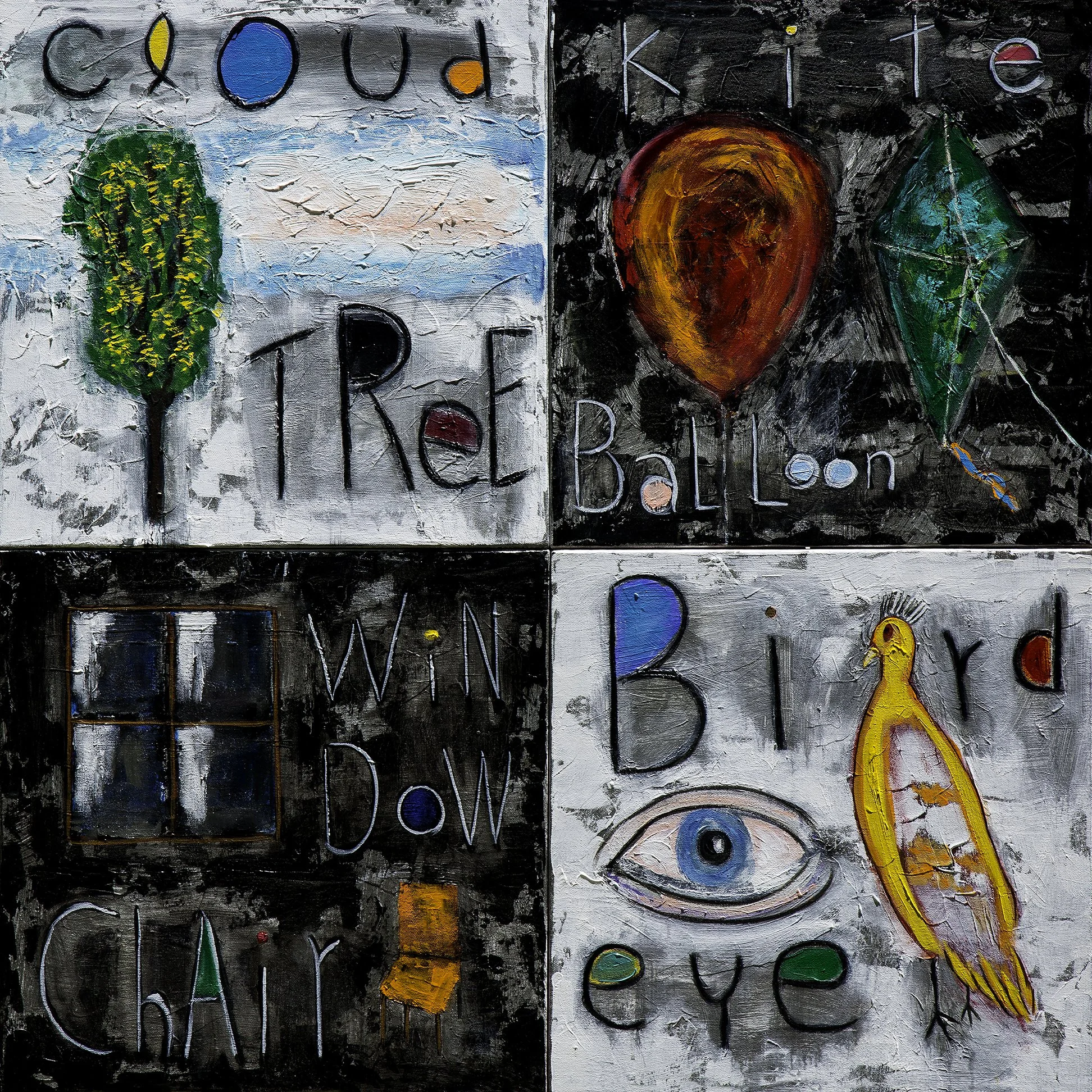 Untitled Quadtych #8, 2026 (40"x40")