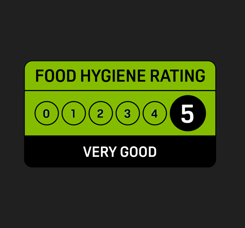 The Sealed Bakery is awarded a level 5 food hygiene rating!