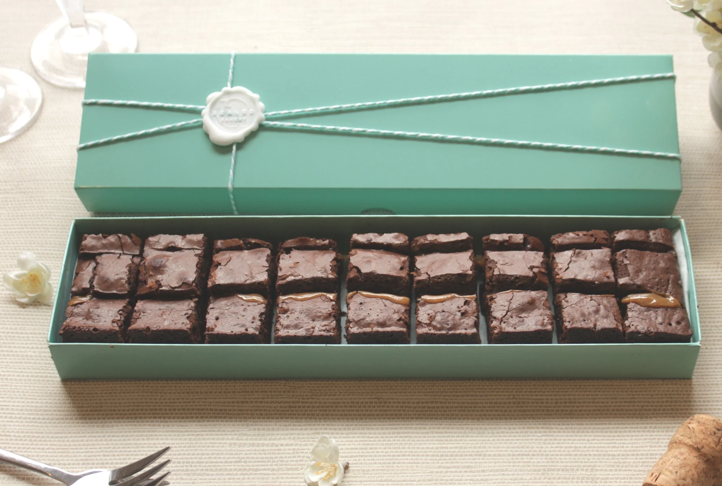 Salted Caramel Brownie Box