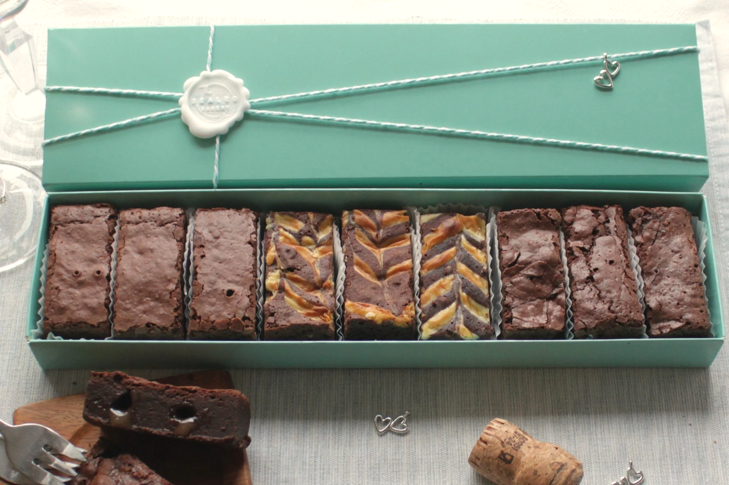 Limited Edition Heart Charm Brownie Box