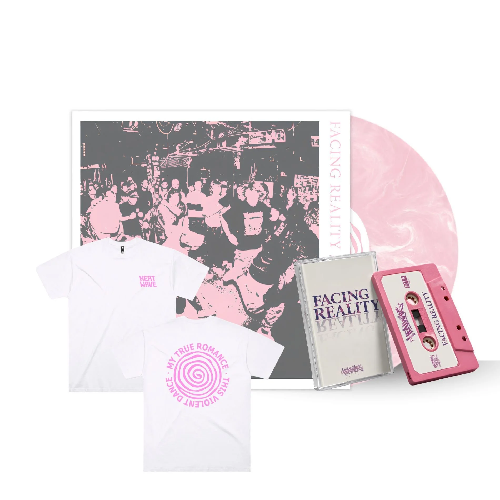 Heatwave - Facing Reality (Vinyl, Tape, Shirt) Bundle
