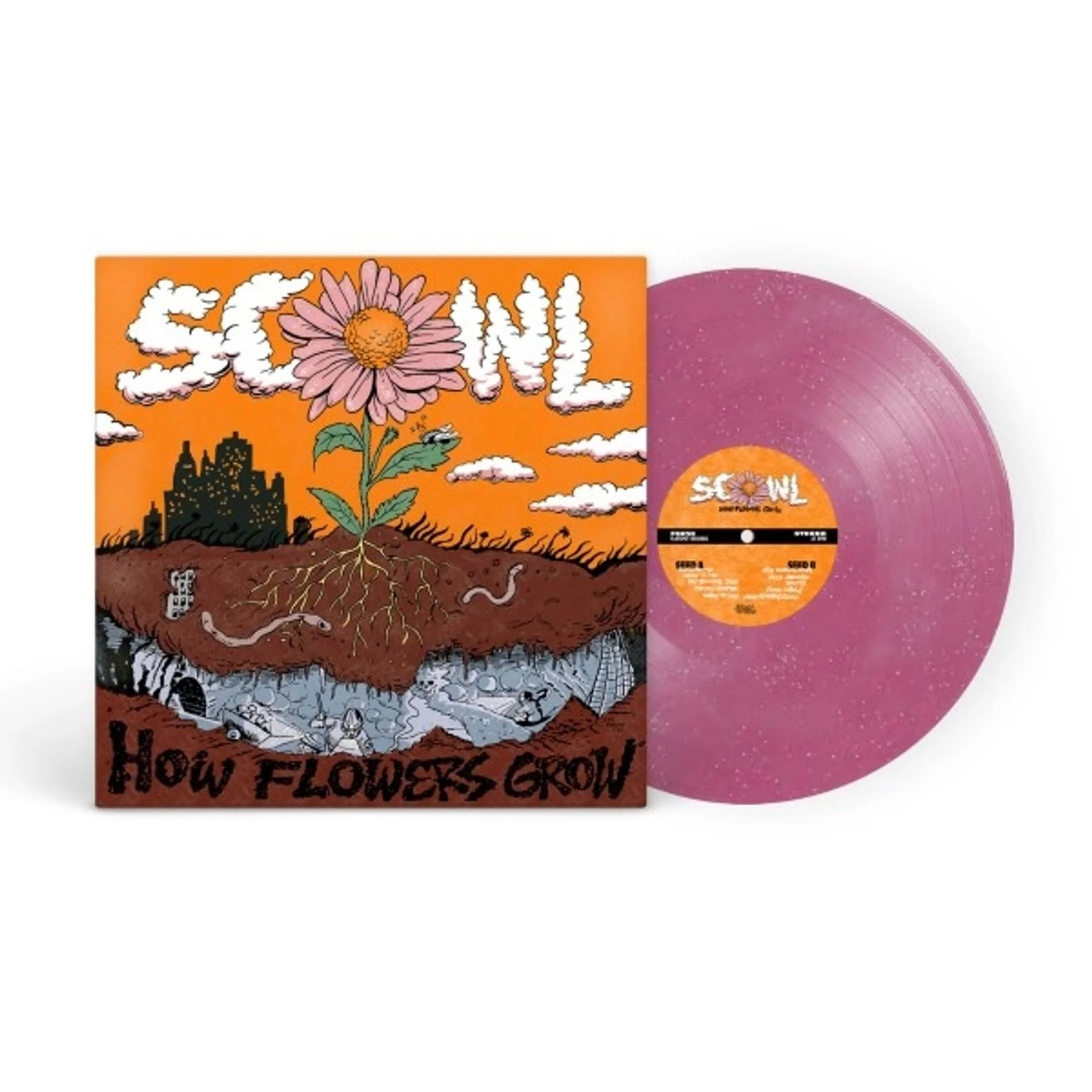Scowl - How Flowers Grow (Purple Vinyl 45 RPM) LP