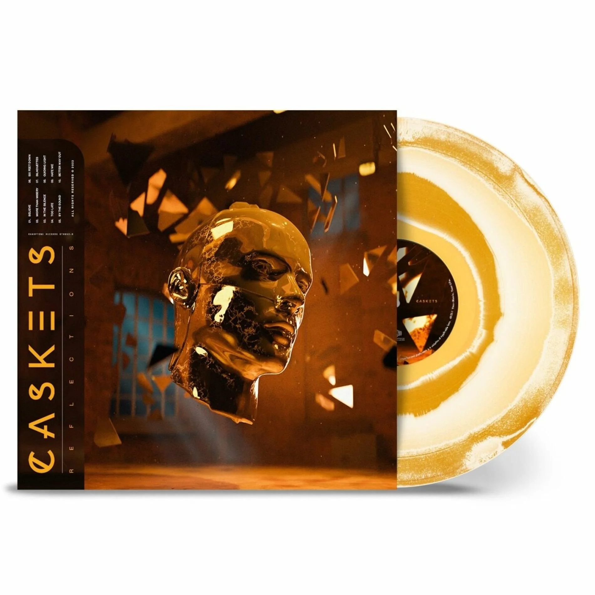Caskets - Reflections (Limited Edition Orange/White Corona Vinyl) LP