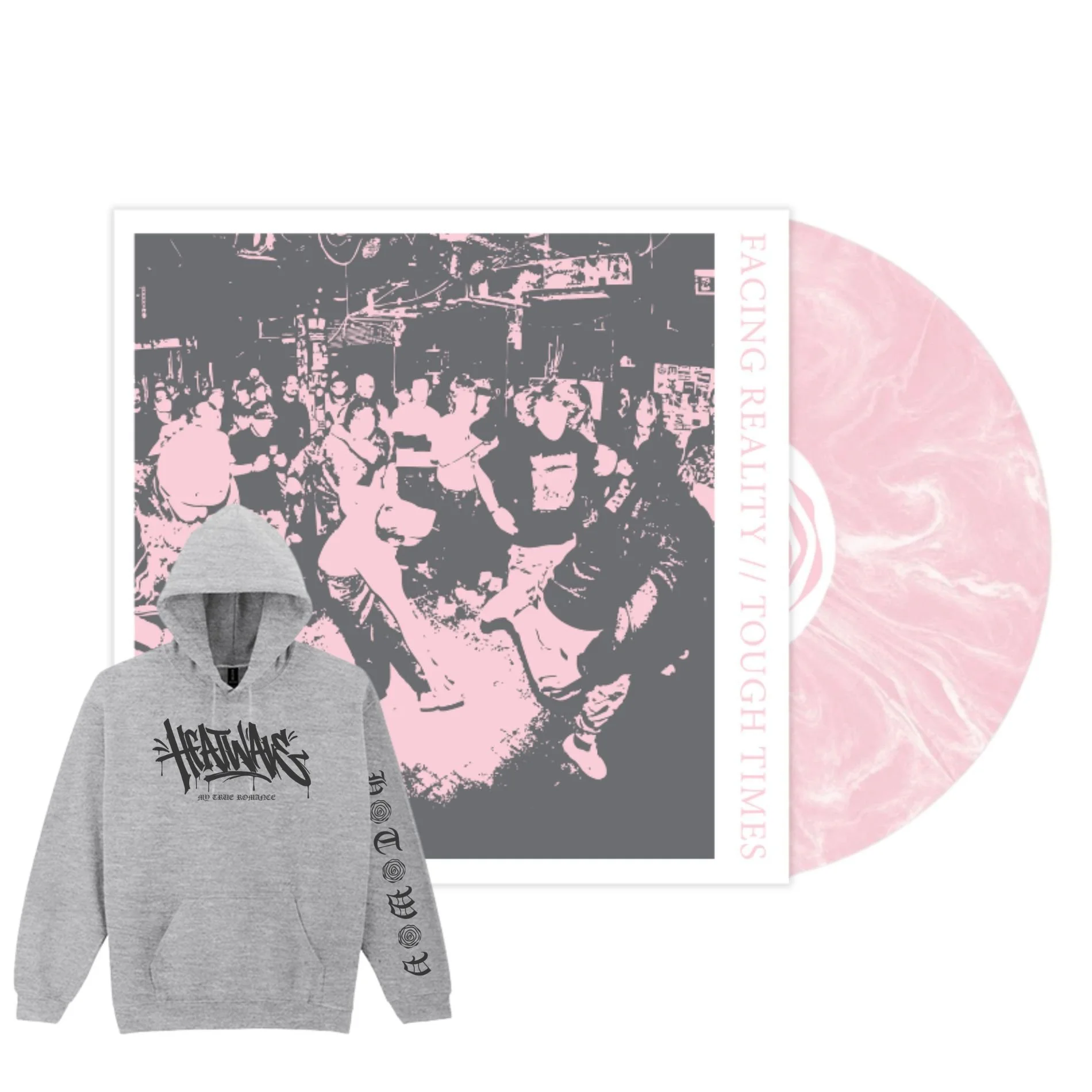 Heatwave - Facing Reality (Marbled Vinyl, Hoodie) Bundle
