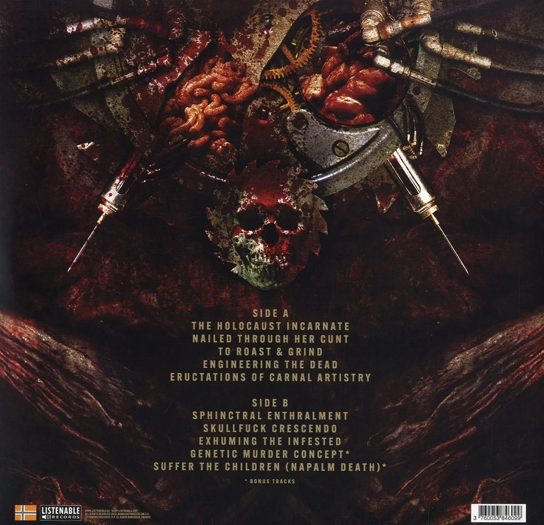 Aborted - Engineering The Dead (Limited Edition Translucent Red Vinyl) LP back.jpg