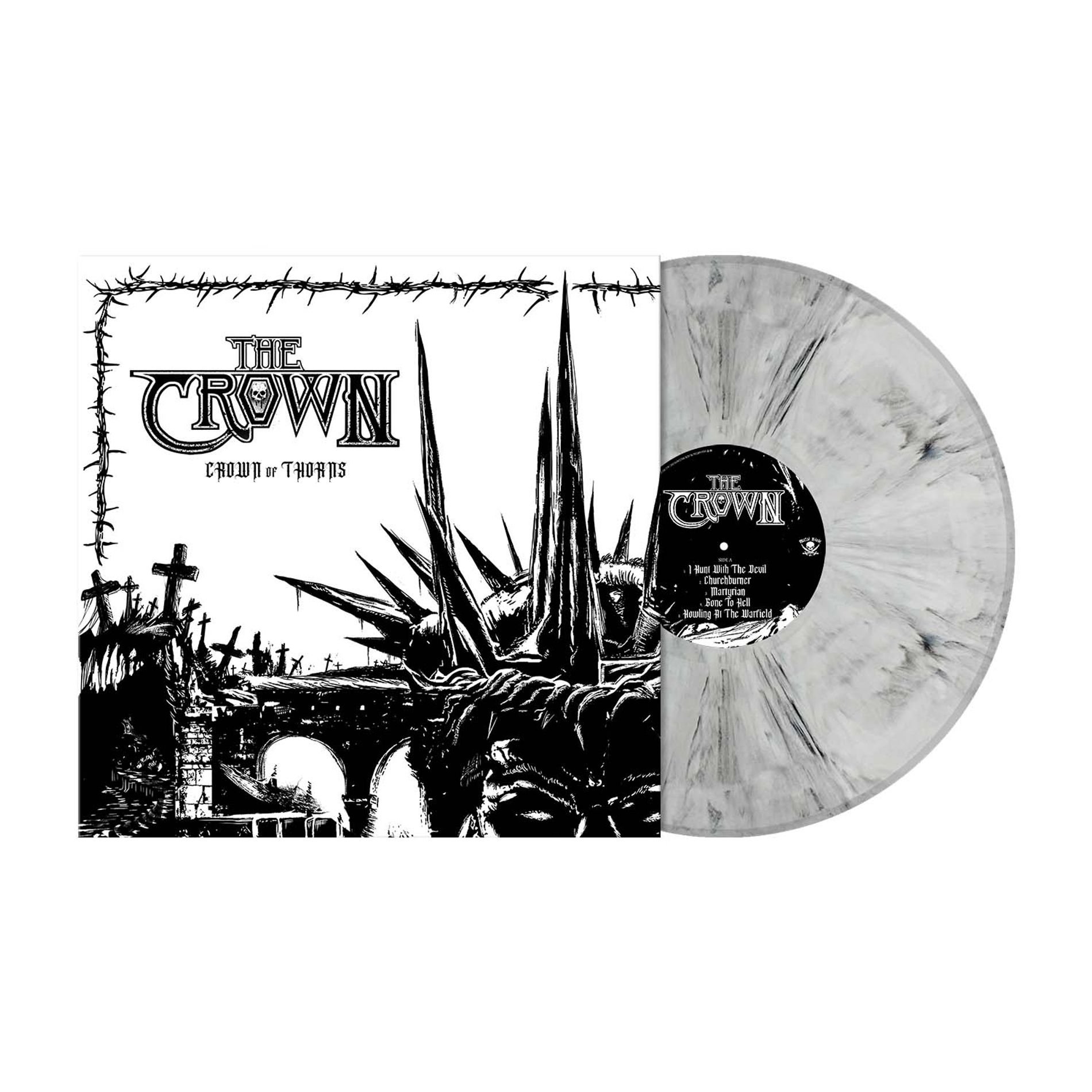 The Crown - Crown Of Thorns (White/Black Marbled Vinyl) LP