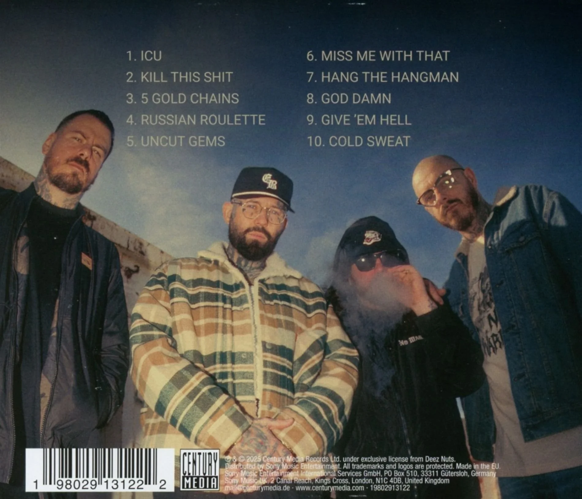 Deez Nuts - Saudade CD back.jpg