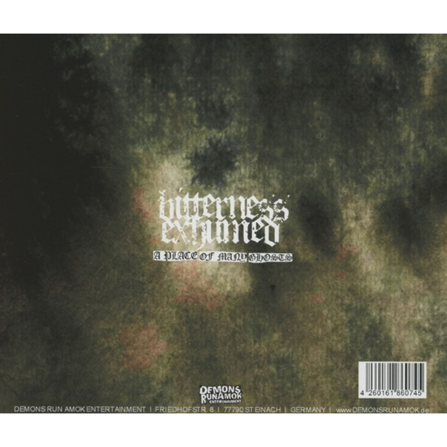 Bitterness Exhumed - A Place Of Many Ghosts CD Back.png
