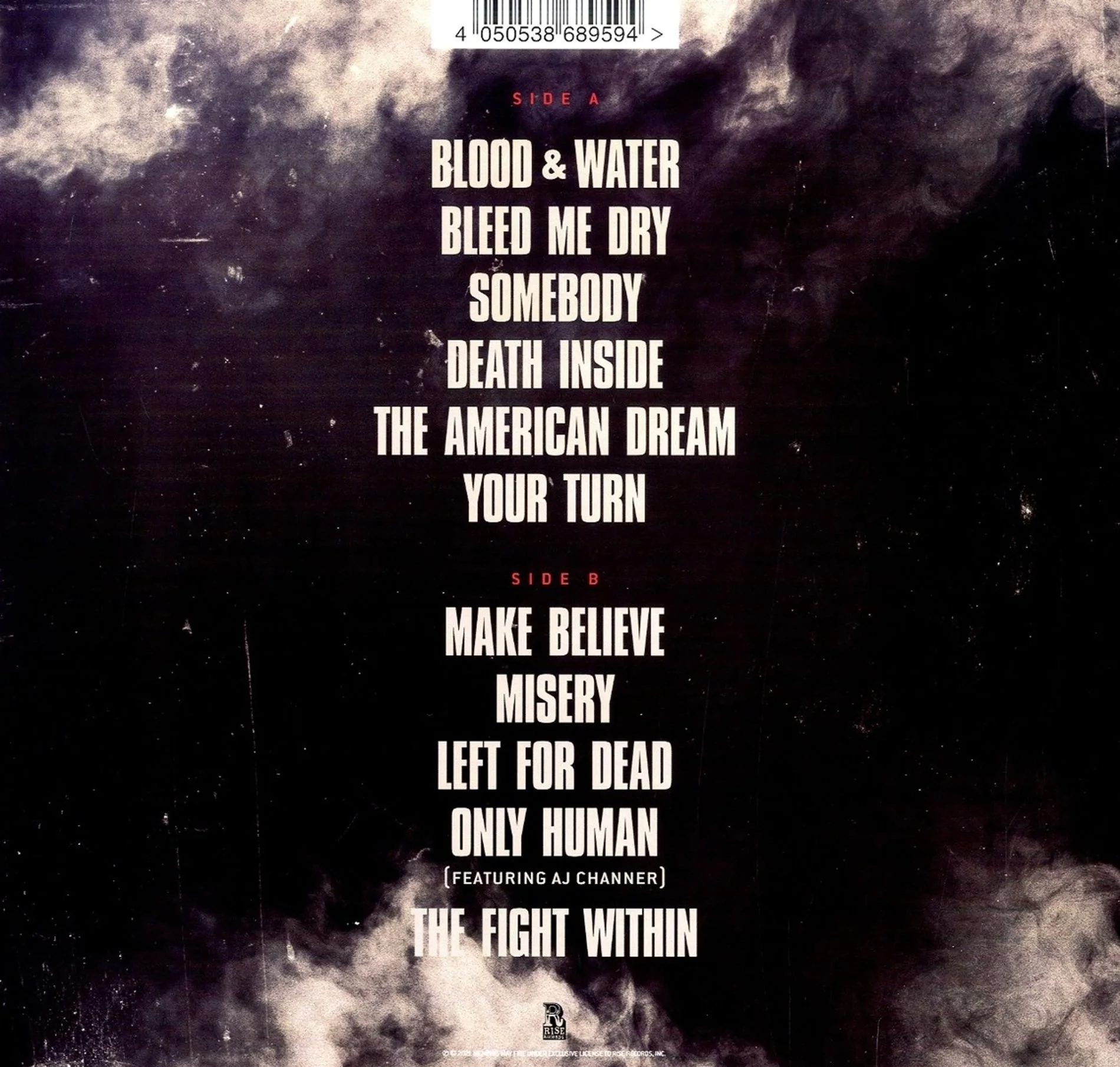 Memphis May Fire - Remade In Misery LP back.jpg