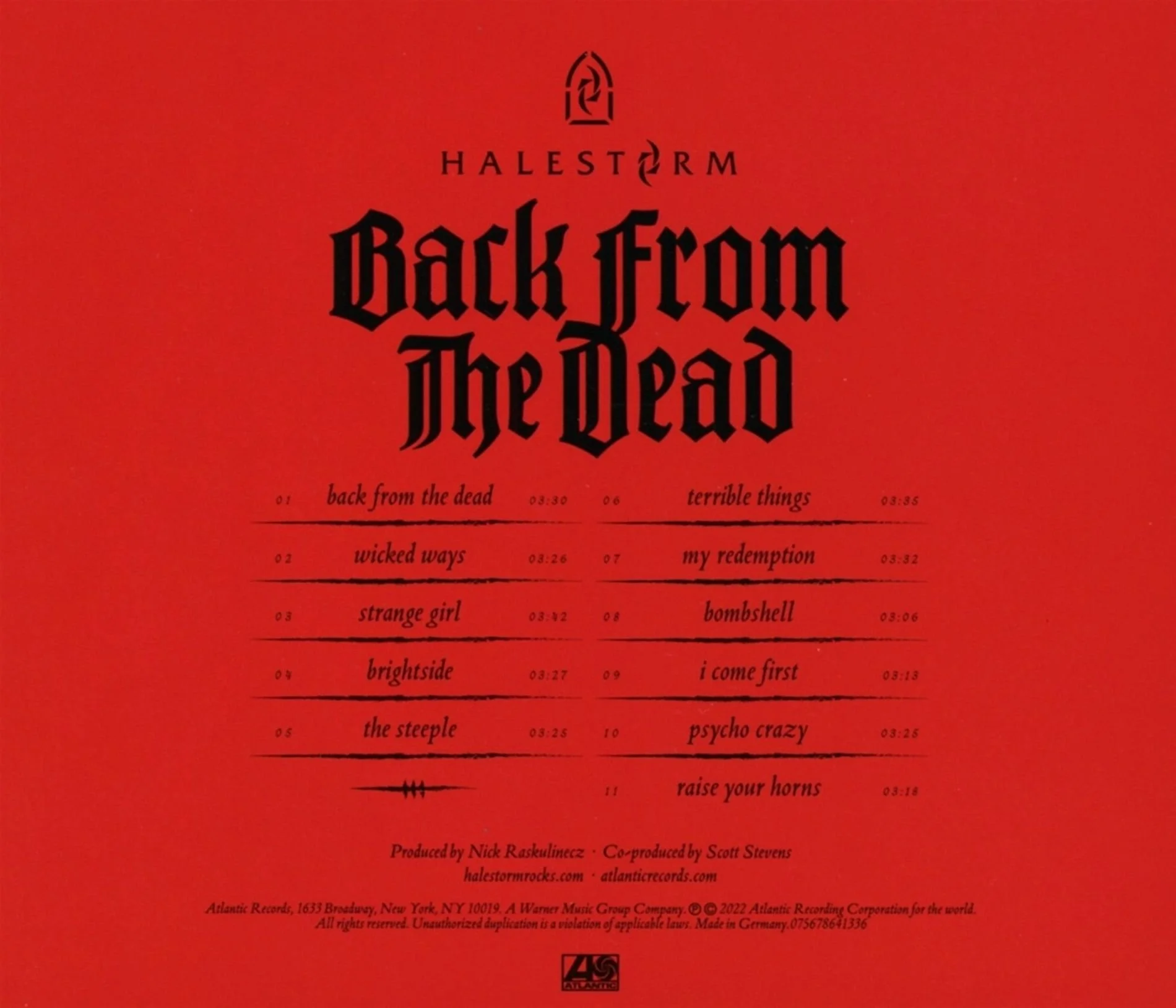 Halestorm - Back From The Dead CD back.jpg