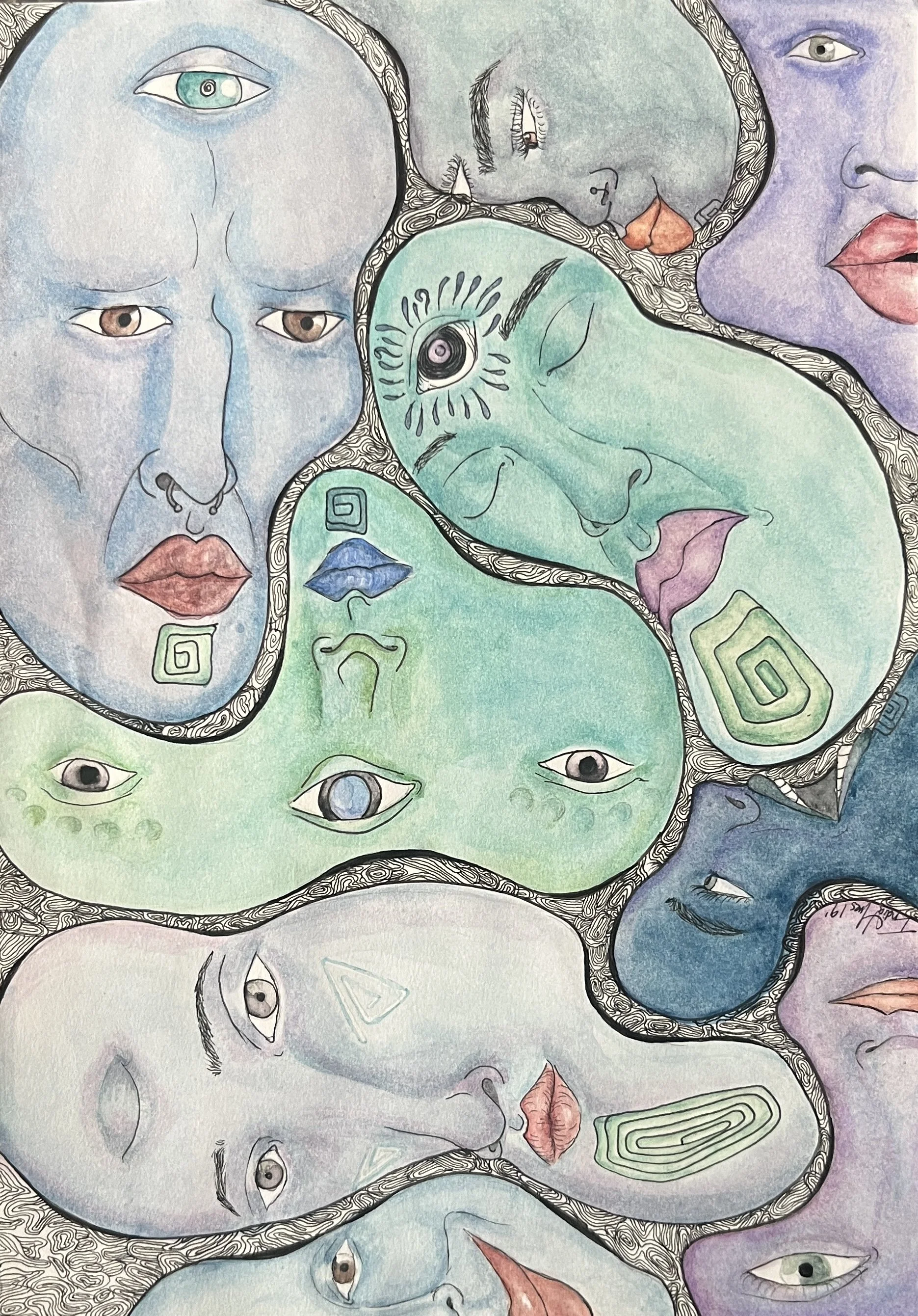 Blue Faces