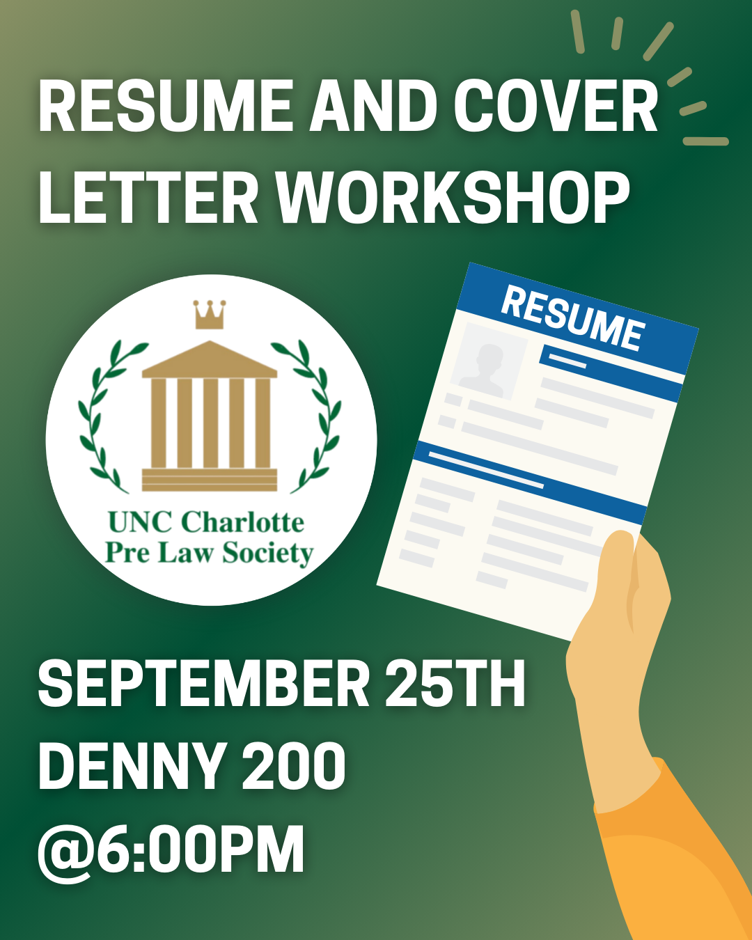 Resume and Cover Letter Workshop