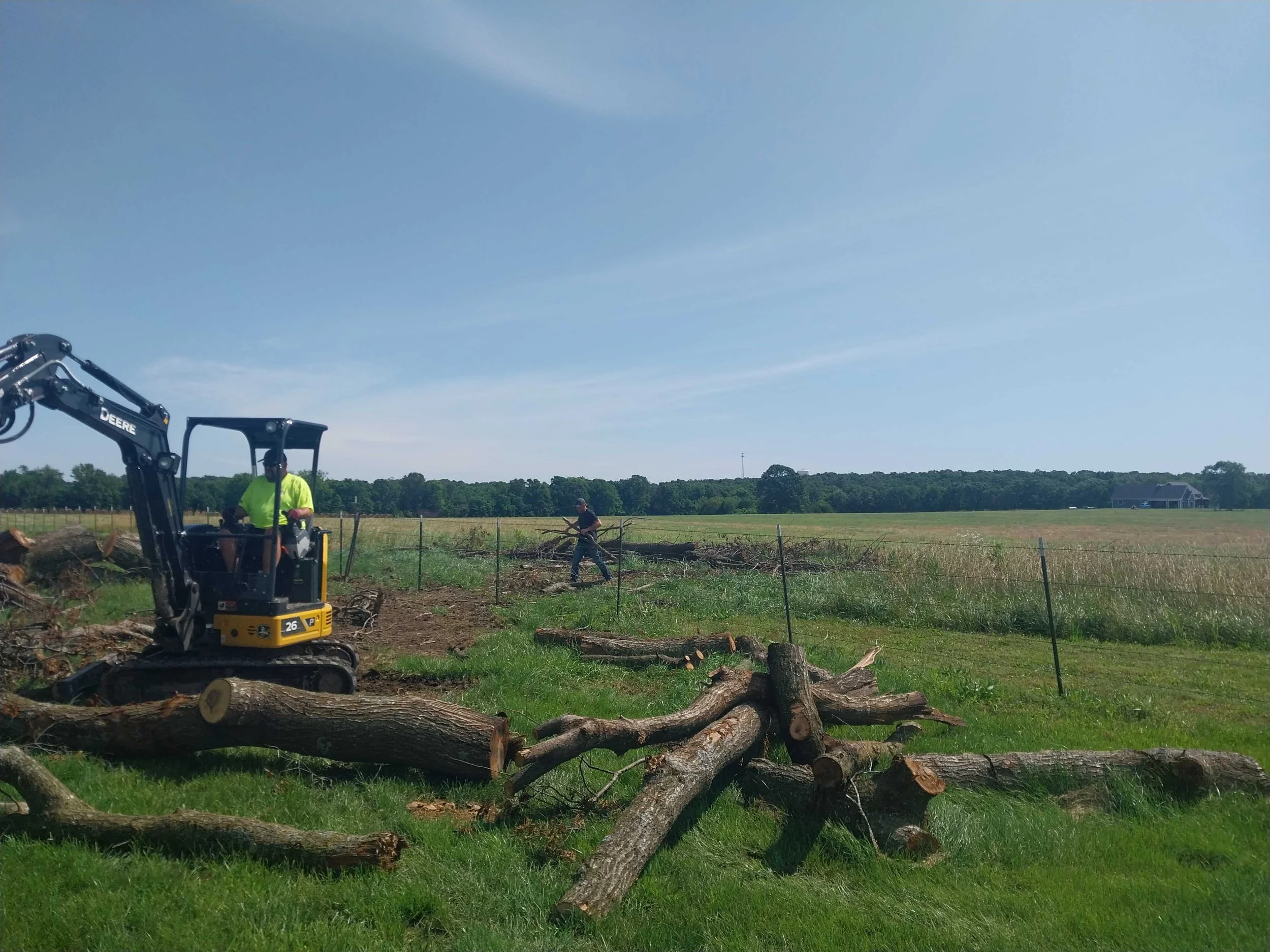 Land and brush clearing in the Four-State area by Swartz Tree
